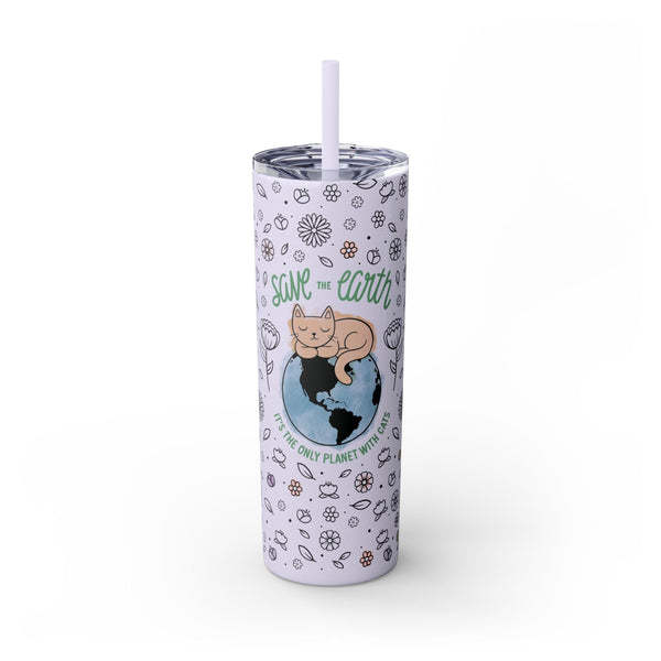 Save the Earth Glitter Tumbler, 20oz